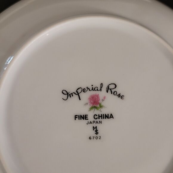 imperial rose fine china 6702 Set Of 4 bread/dessert Plates 6.5" - Picture 7 of 7
